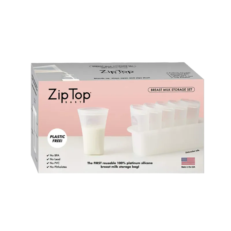 Zip Top 100% Platinum Silicone Breastmilk Storage Bag