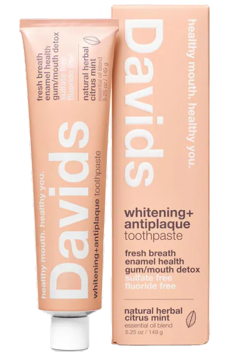 Davids Herbal Citrus Peppermint Toothpaste, 5.25 oz