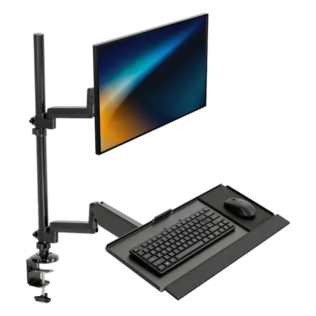 Mount-It! MI-7995 Sit-Stand Monitor and Keyboard Mount