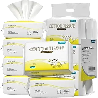 Winner Baby Dry Wipes, 100% Cotton, 600 Count (Pack of 6)