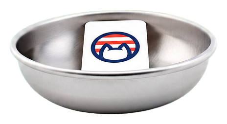 Americat Company 16-Ounce Whisker-Friendly Stainless Cat Bowl