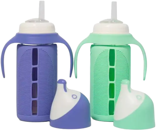 Tabor Place Glass Sippy Cup with Silicone Sleeve
