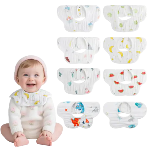 wiland Muslin Cotton Gauze Baby Bib