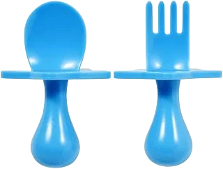Elli&Nooli Silicone Baby Utensils Set, 2-Piece