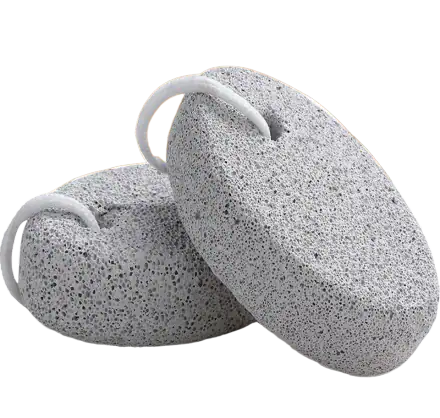 Borogo Natural Lava Foot Pumice Stone, 2-Pack