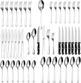 Tribal Cooking 49-Piece Flatware Set, Service for 8