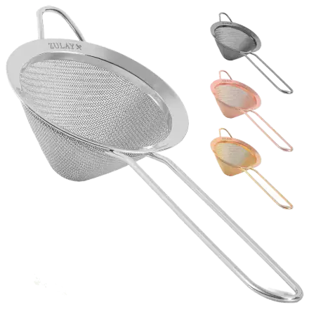 Zulay Kitchen 3.35-Inch Stainless Steel Cocktail Strainer