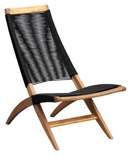 Balkene Home Patio Sense Lisa Wood Lounge Chair