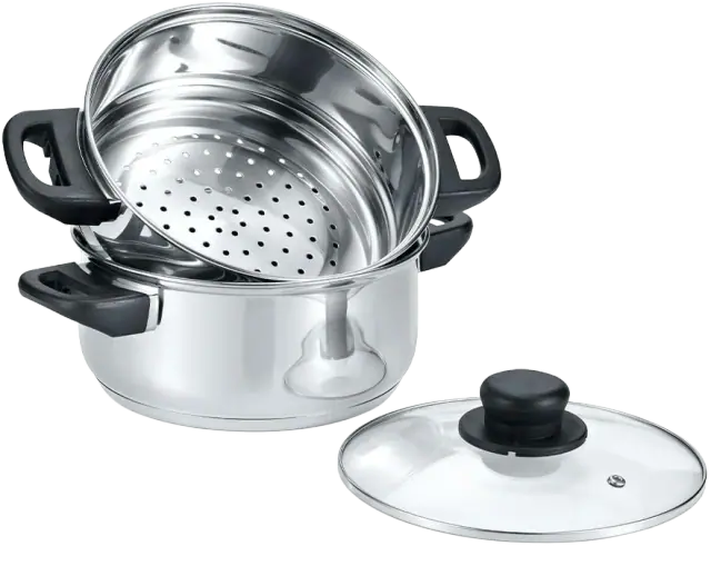 Concord Steamer Cookware Set (3 qt, 3-piece)