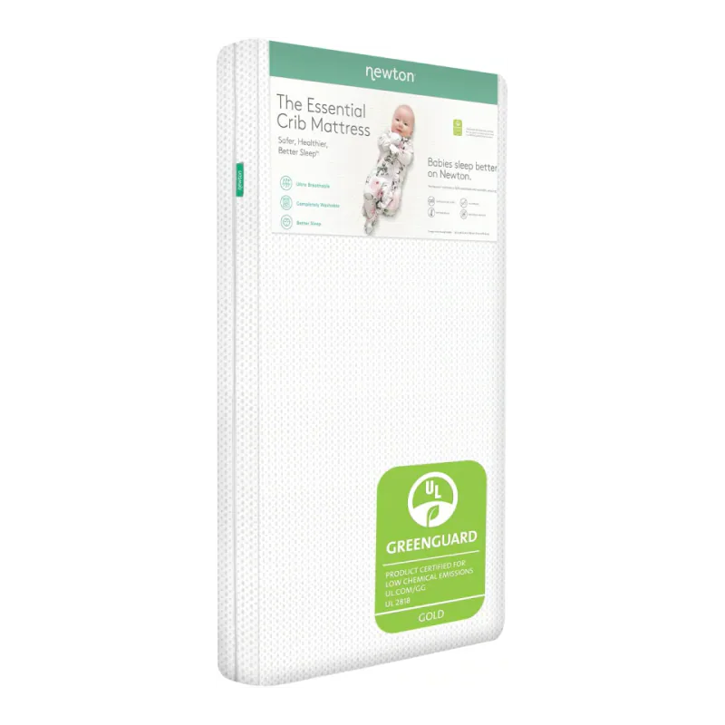 Newton Baby Essential Crib Mattress, Breathable & Washable - White