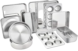 TeamFar Stainless Steel Bakeware Set of 11