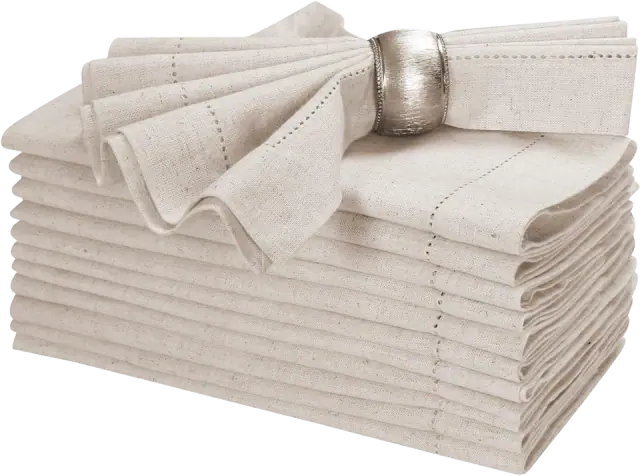 Bedding Craft Linen Flax Cotton Cloth Dinner Napkins