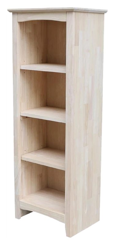 International Concepts Solid Wood Shaker Bookcase