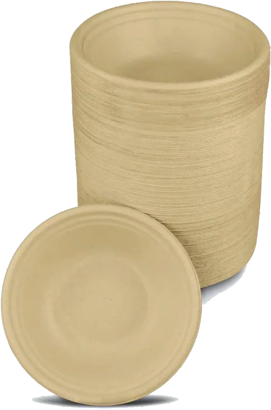 Tellus 12 oz Disposable Bowls, 125 Count, Compostable Plant Fiber