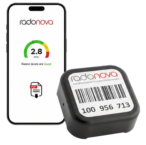 Radonova Radtrak³ Long-Term Radon Test Kit