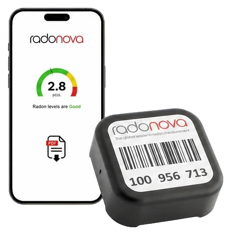 Radonova Radtrak³ Long-Term Radon Test Kit