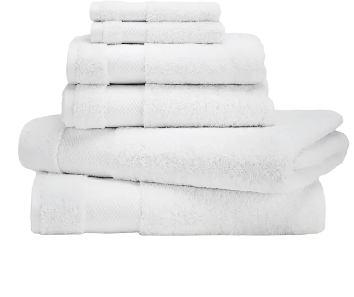 100% Organic Cotton 700 GSM Plush 6-Piece Towel Set