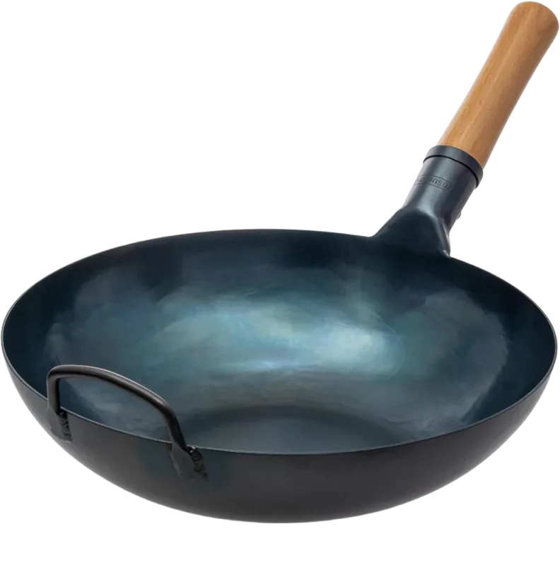 YOSUKATA Blue Carbon Steel Wok (13.5-inch)
