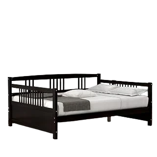 Flieks Full-Size Solid Wood Daybed — Espresso