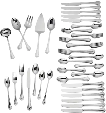 Lenox Alcott 89-Piece Flatware Set, Service for 12