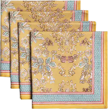Maison d'Hermine 100% Cotton Cloth Napkins, Set of 4