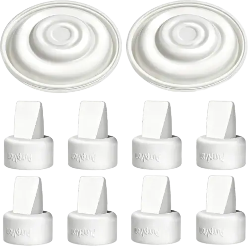 PumpMom-us Silicone Duckbill Valves and Membranes for Spectra Breast Pumps
