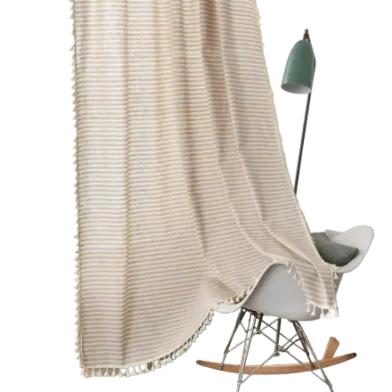 ColorBird Striped Farmhouse Cotton Curtains