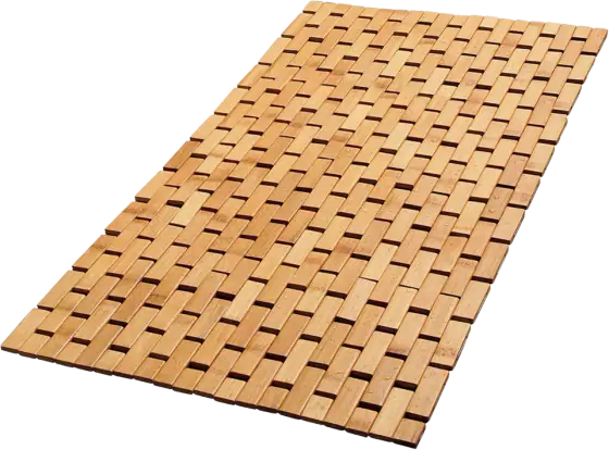 Foldable Bamboo Bath Mat, 34x18