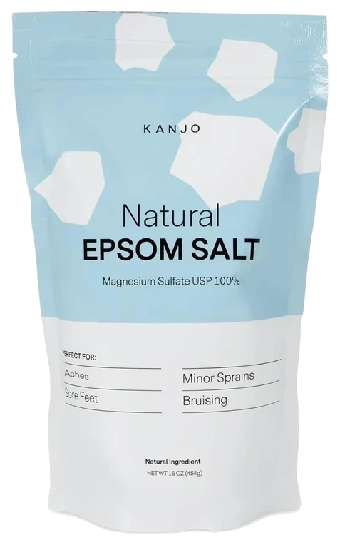 Kanjo Unscented Epsom Salt, 16 oz