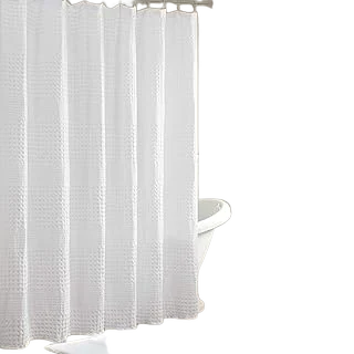 Madison Park Arlo Shower Curtain — White, 72 x 72 in