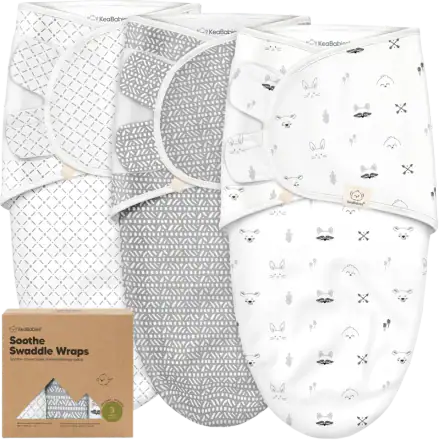 KeaBabies Soothe Organic Baby Swaddle Wrap