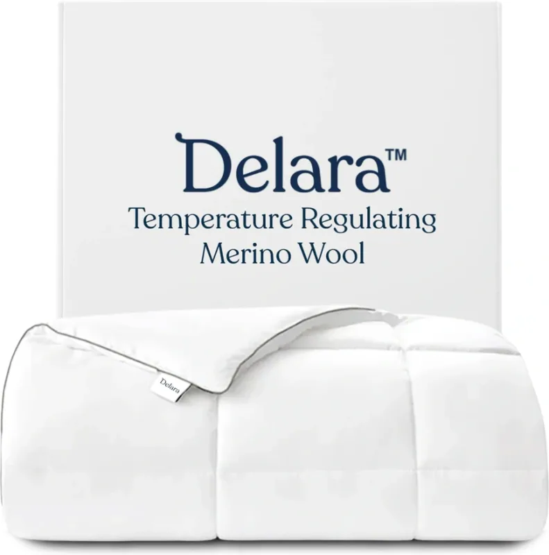 Delara Organic Merino Wool Duvet — 200 GSM Twin
