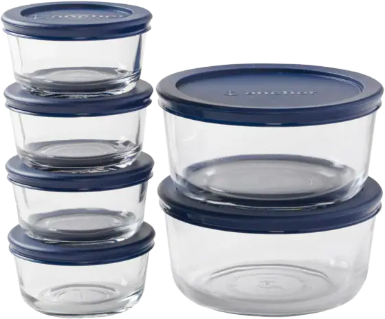 Anchor Hocking Glass Storage with Glass Lids