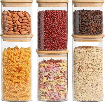 ComSaf Glass Pantry Storage Containers