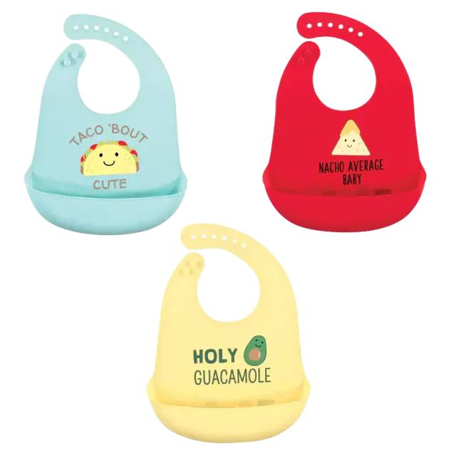 Hudson Baby Silicone Baby Bib