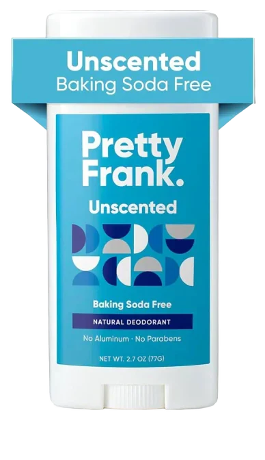 Pretty Frank Unscented Deodorant for Sensitive Skin with Organic Ingredients