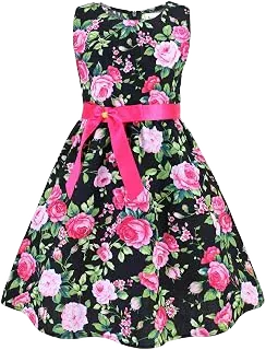 PrinceSasa Cotton Floral Dress — E2, 7–8Y
