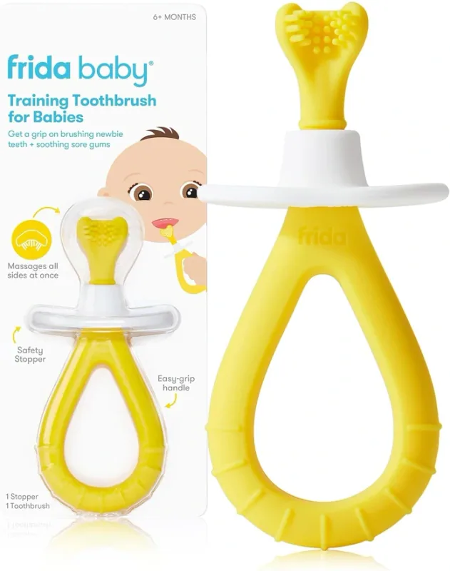 Frida Baby Silicone Training Toothbrush — 6 Months+