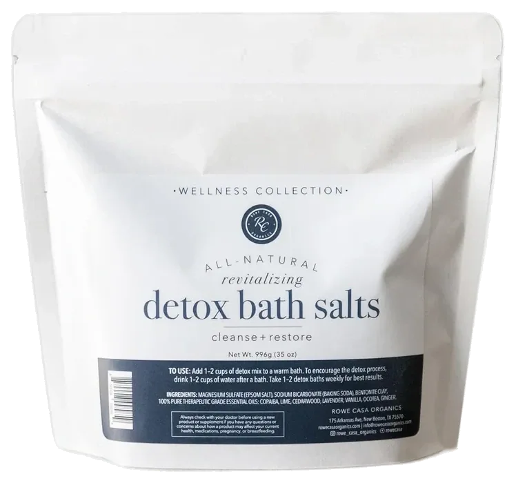 Rowe Casa Organics Magnesium & Bentonite Bath Salts, 35 oz