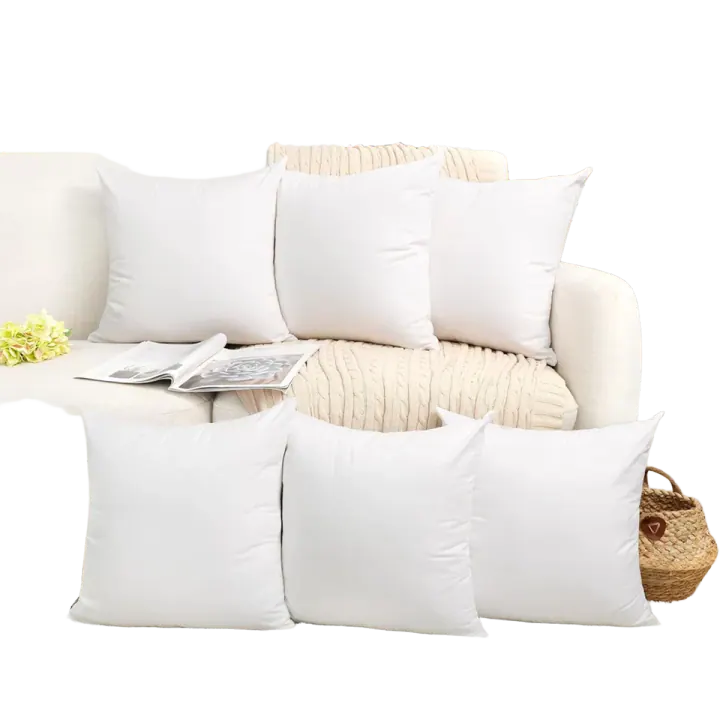 100% Cotton Pillow Covers, Square, 6-Pack