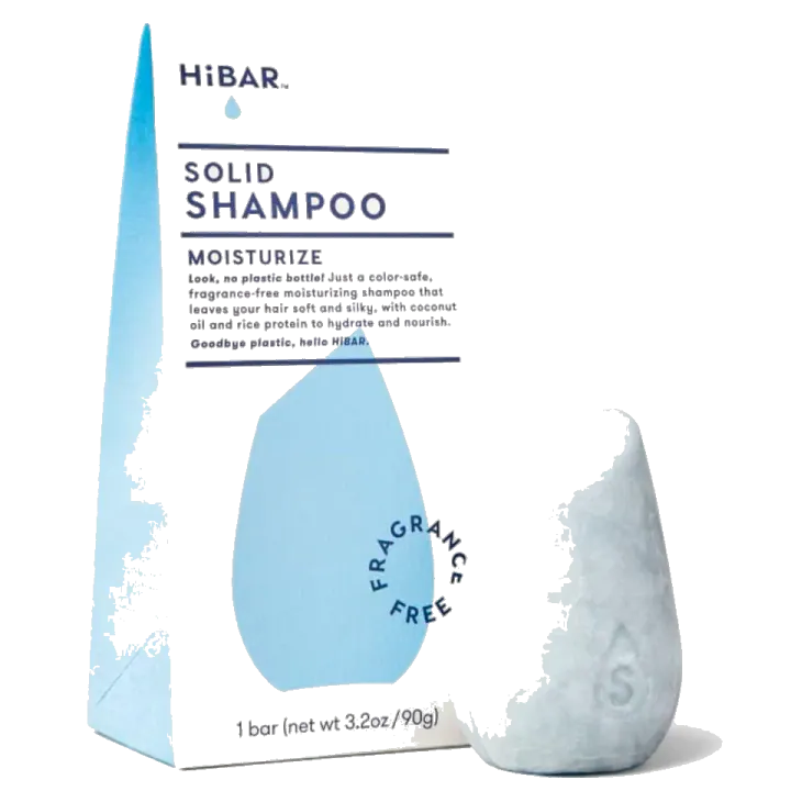 HiBAR Moisturize Shampoo Bar for Dry, Frizzy Hair