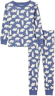 Amazon Essentials Cotton Rib Pajama Set — Polar Bear, 6–7