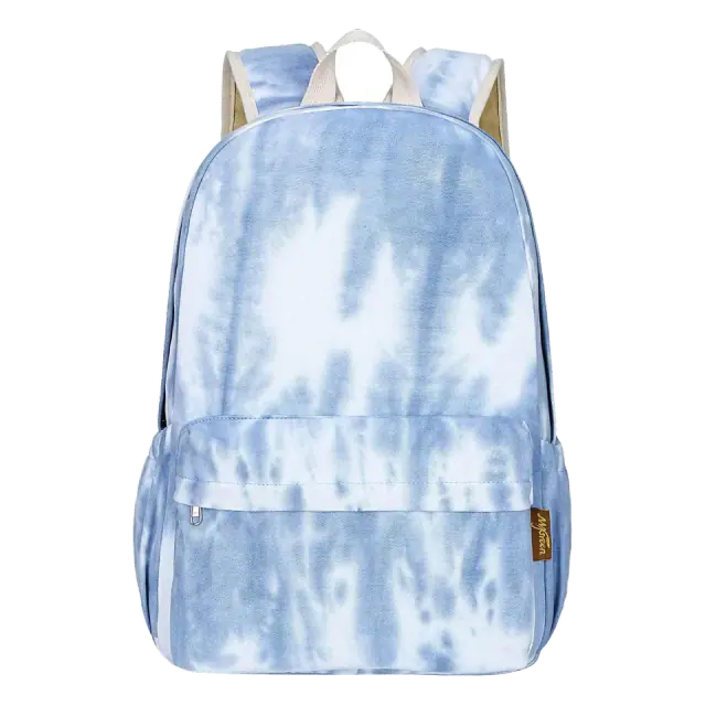 Lanola Cotton-Canvas School Backpack — Rainbow