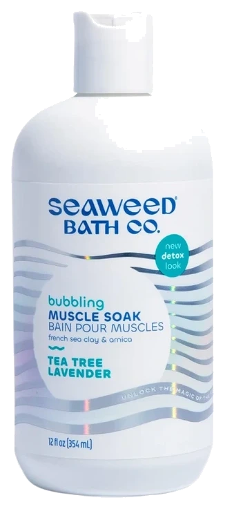 Seaweed Bath Co. Bubbling Muscle Soak, Tea Tree Lavender, 12 oz