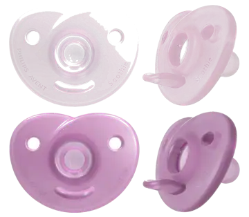 Philips Avent Soothie Heart One-Piece Medical-Grade Silicone Pacifier