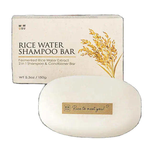 mimosu Clarifying Rice Water Shampoo Bar for Hair Growth - Unscented 5.3oz