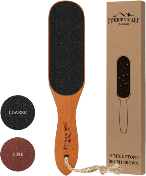 Pumice Valley Pumice Stone Foot File with Wooden Grip
