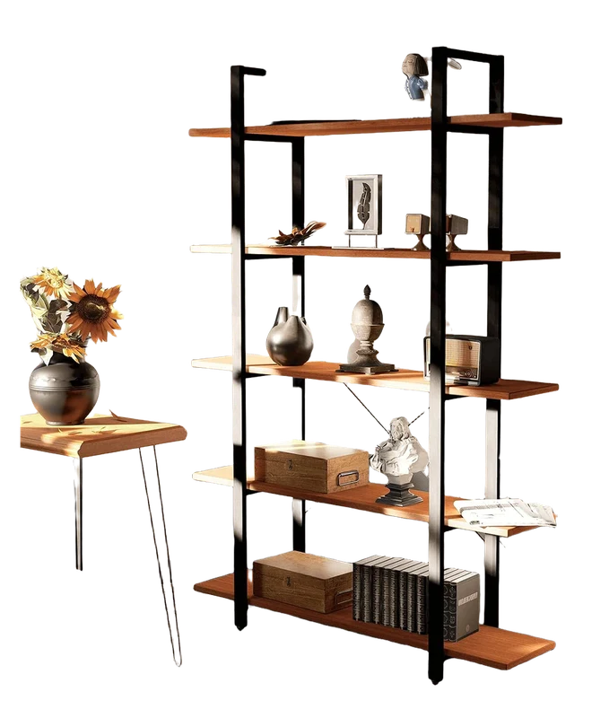 CONSDAN Solid Poplar Hardwood Bookshelf