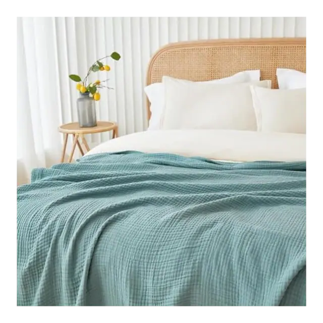 EMME Muslin Throw Blanket, 100% Cotton
