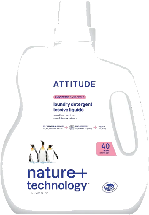ATTITUDE Unscented Liquid Laundry Detergent